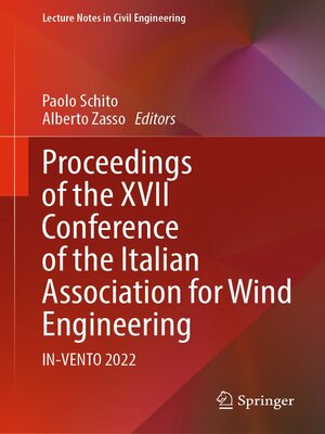 cover image of Proceedings of the XVII Conference of the Italian Association for Wind Engineering